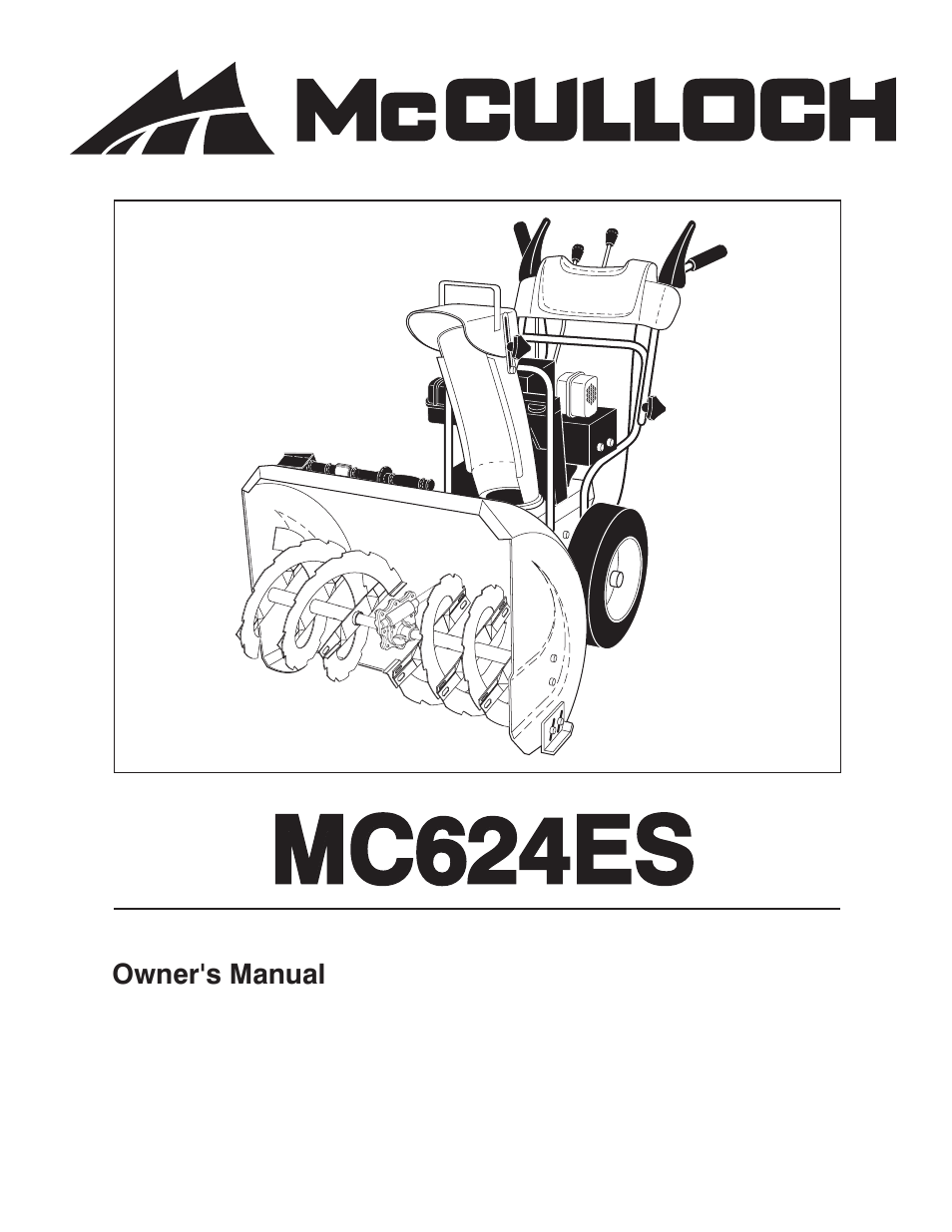 McCulloch MC624ES User Manual | 42 pages