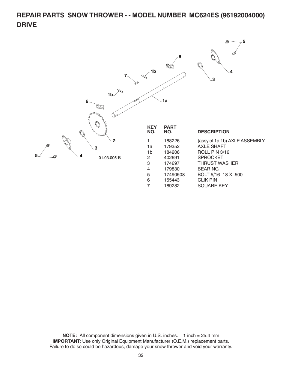 McCulloch MC624ES User Manual | Page 32 / 42