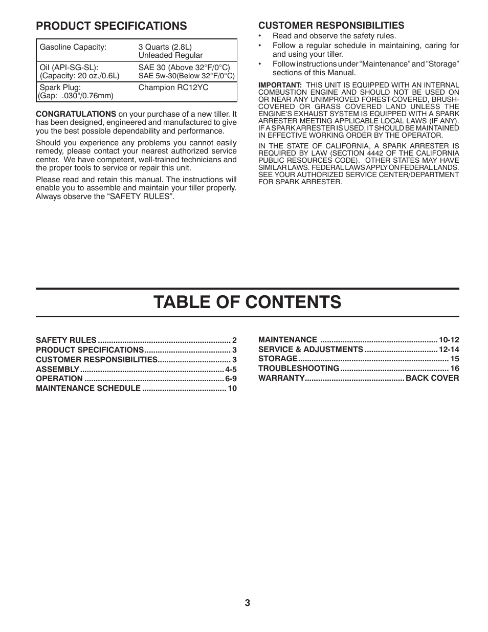 McCulloch MHDF800 User Manual | Page 3 / 18