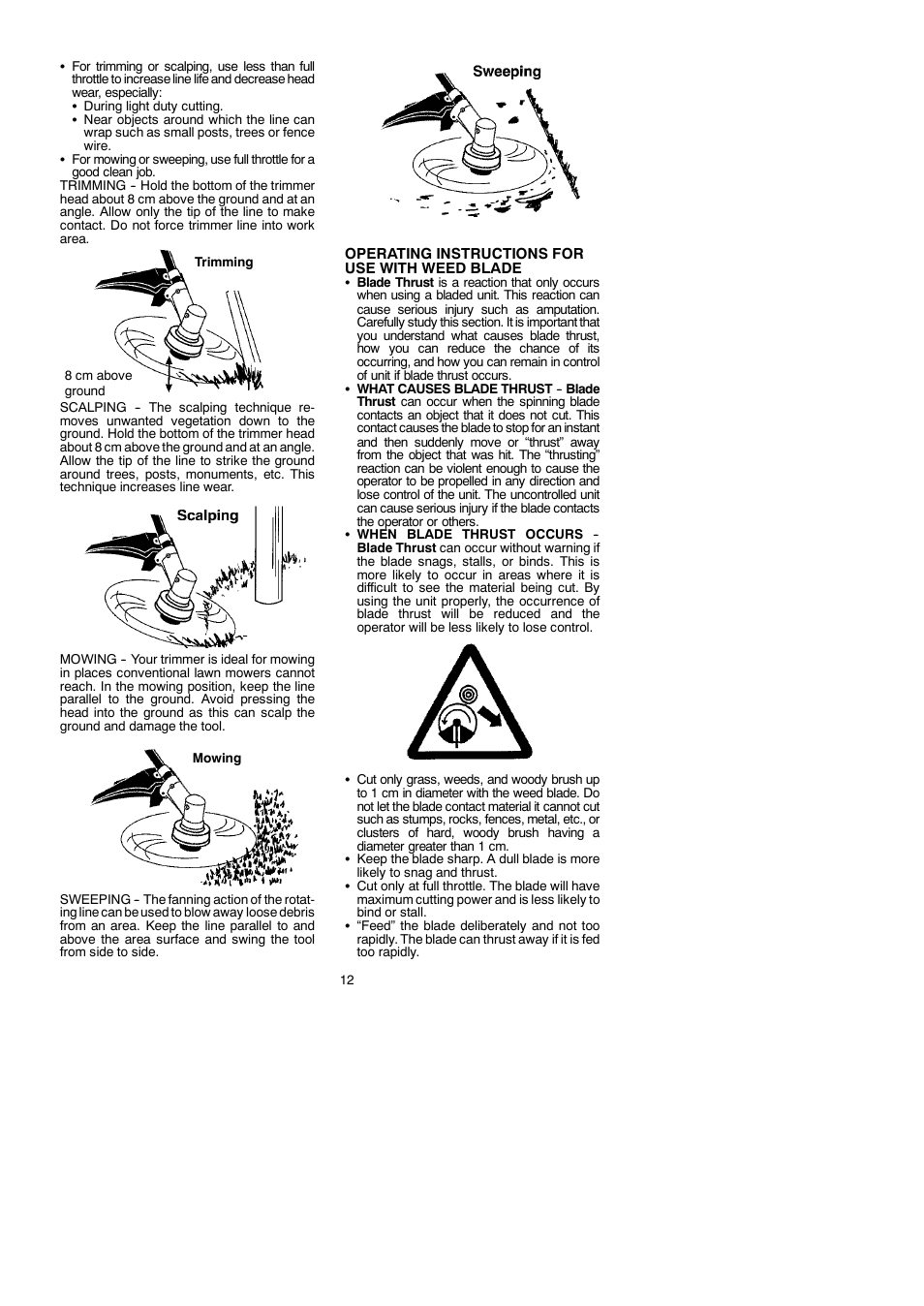 McCulloch Cabrio 115249726 User Manual | Page 12 / 21