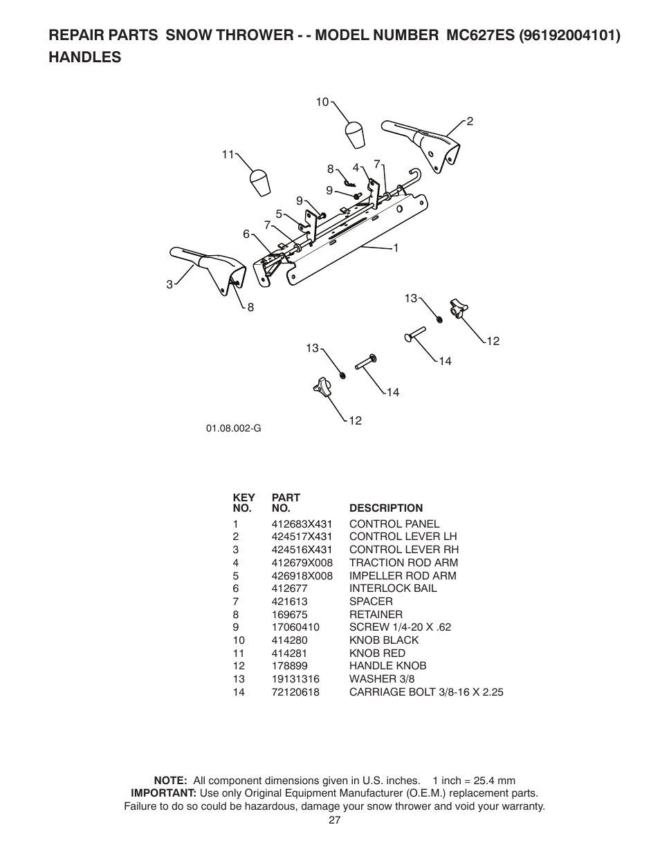 McCulloch 96192004101 User Manual | Page 27 / 40