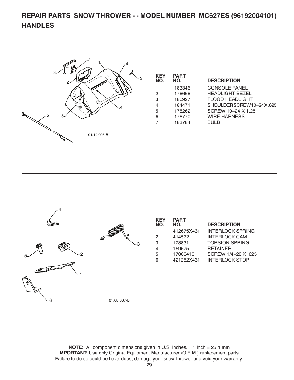 McCulloch 96192004101 User Manual | Page 29 / 40