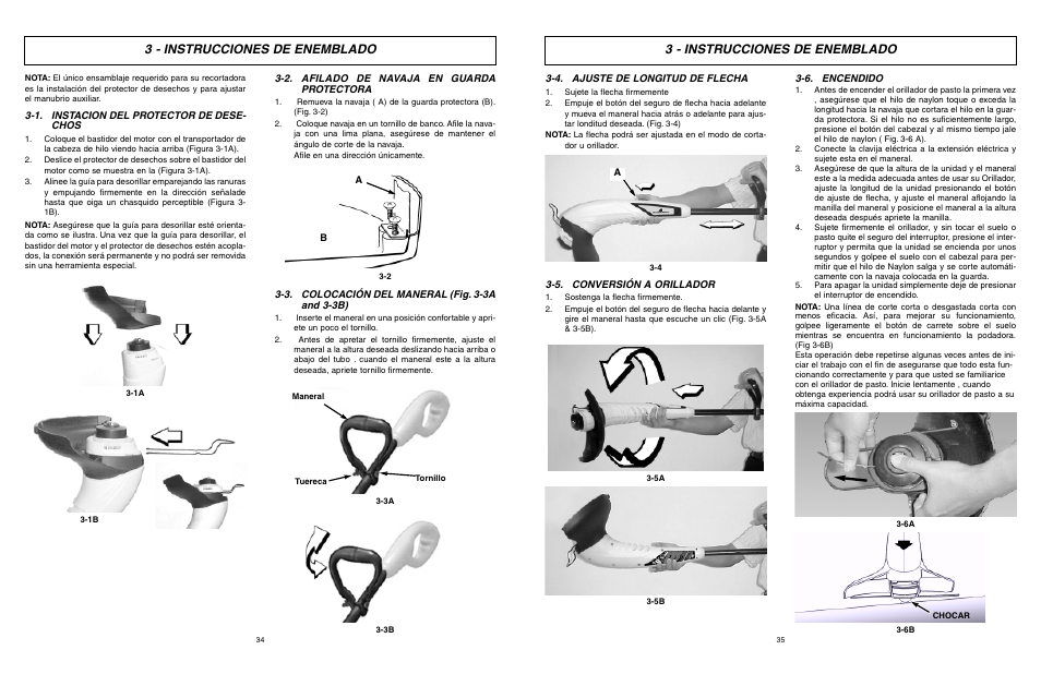 3 - instrucciones de enemblado | McCulloch MCT2027 User Manual | Page 18 / 22