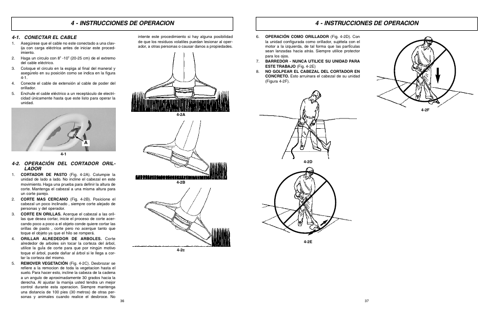 4 - instrucciones de operacion | McCulloch MCT2027 User Manual | Page 19 / 22
