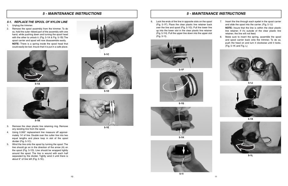 5 - maintenance instructions | McCulloch MCT2027 User Manual | Page 6 / 22