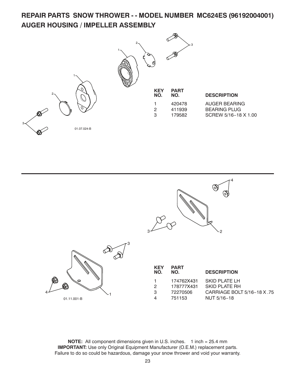 McCulloch 96192004001 User Manual | Page 23 / 40