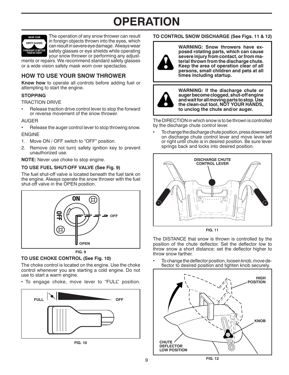 Operation | McCulloch 96192004001 User Manual | Page 9 / 40