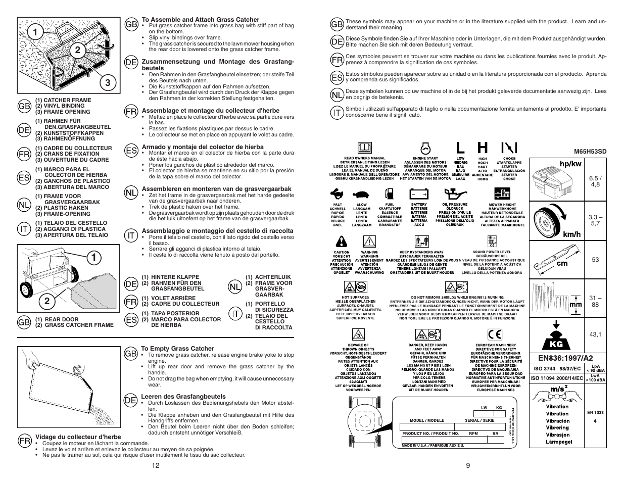 McCulloch M65H53SD User Manual | Page 9 / 10