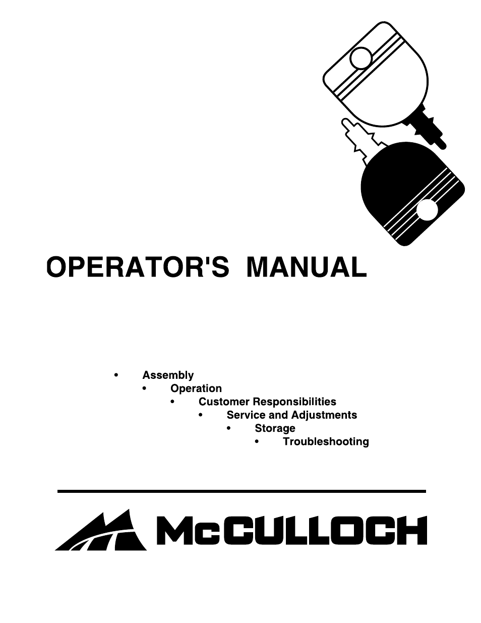 McCulloch MC16H38ST User Manual | 28 pages