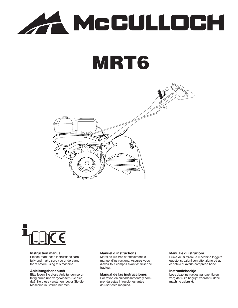 McCulloch MRT6 User Manual | 60 pages