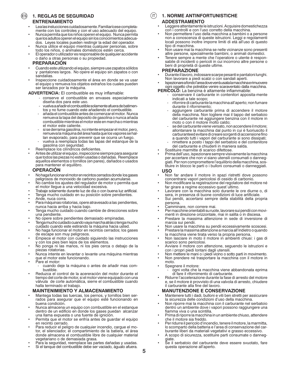 McCulloch MRT6 User Manual | Page 5 / 60