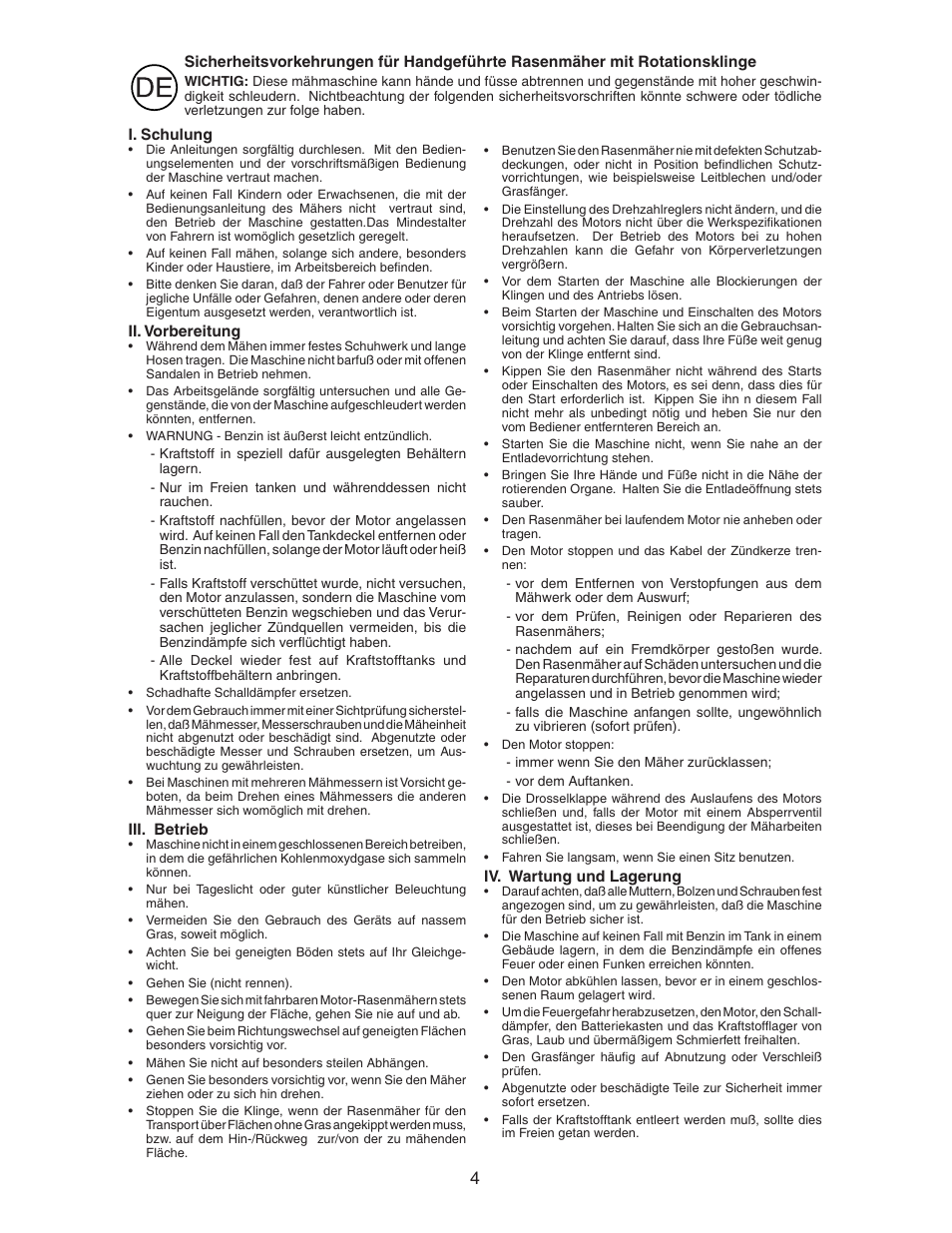 McCulloch M6553D User Manual | Page 4 / 20