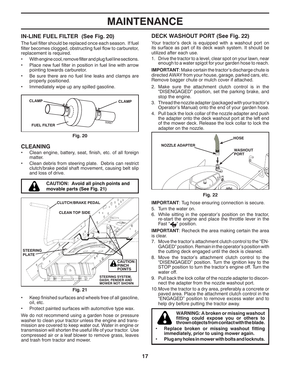 Maintenance | McCulloch 96041018000 User Manual | Page 17 / 28