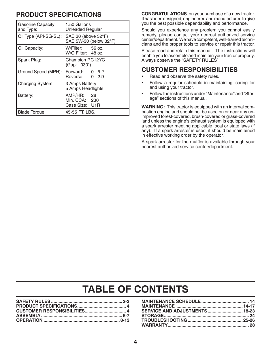 McCulloch 96041018000 User Manual | Page 4 / 28