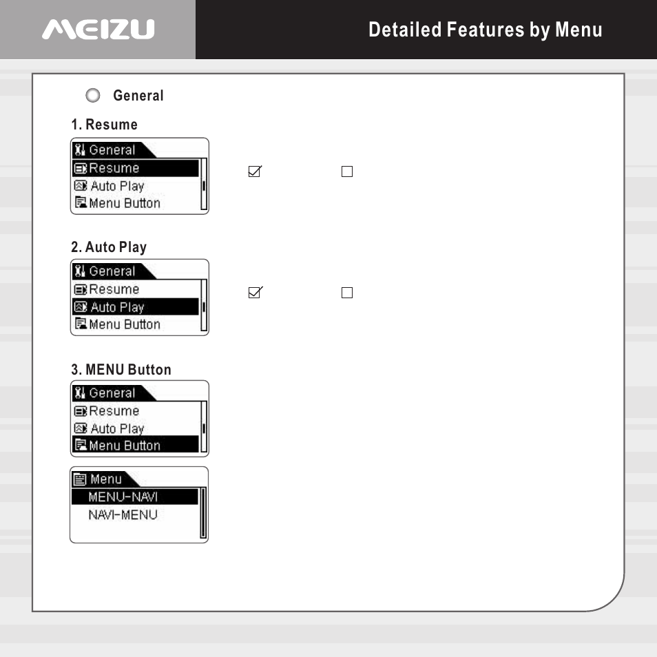 Detailed features by menu | Meizu X6 User Manual | Page 29 / 72