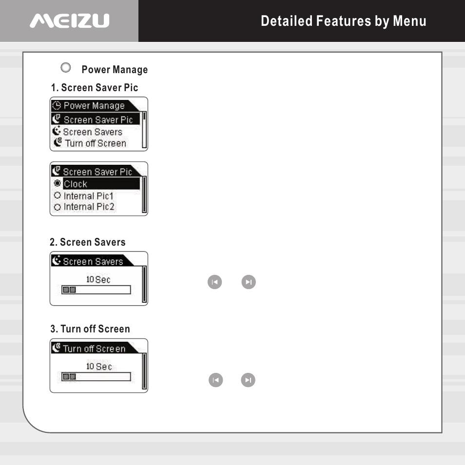 Detailed features by menu | Meizu X6 User Manual | Page 36 / 72