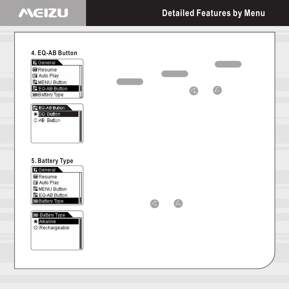 Detailed features by menu | Meizu E5 User Manual | Page 30 / 72