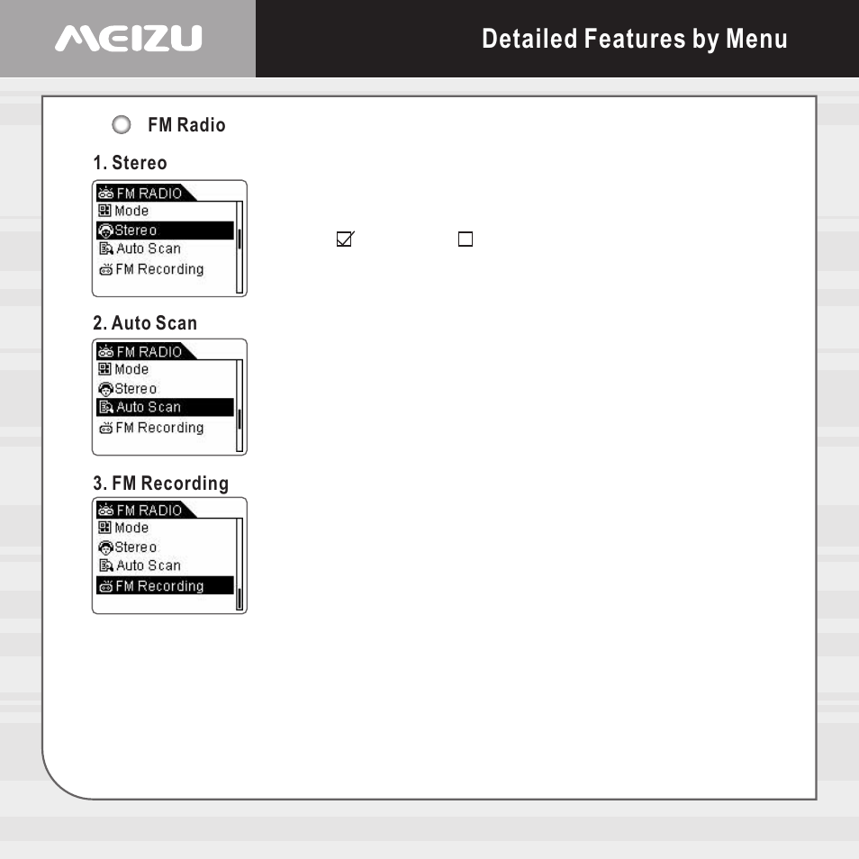 Detailed features by menu | Meizu E5 User Manual | Page 40 / 72