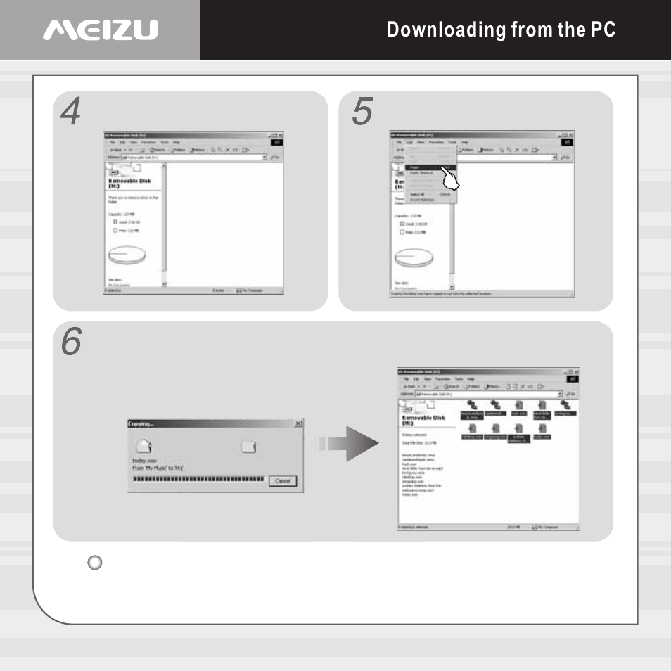 Downloading from the pc | Meizu E5 User Manual | Page 46 / 72