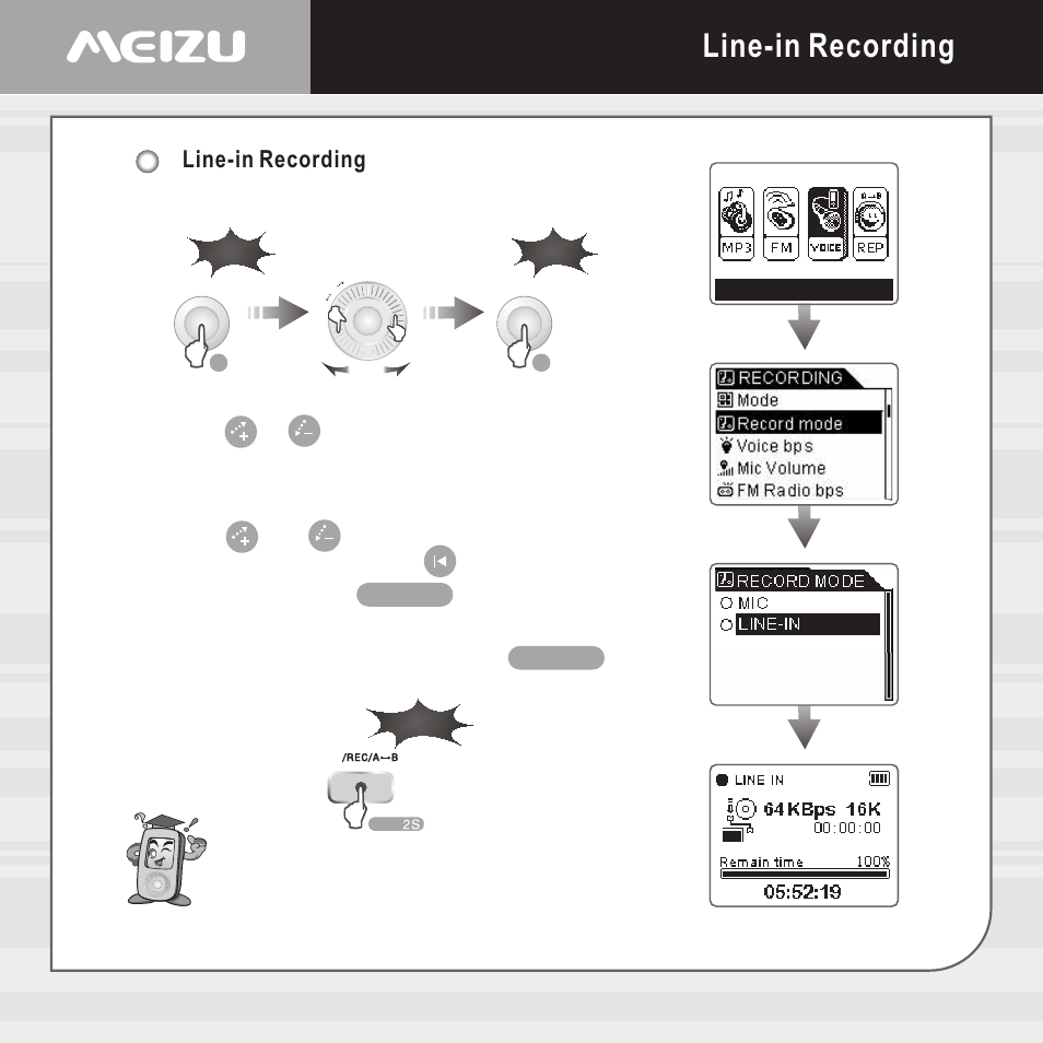 Line-in recording | Meizu E5 User Manual | Page 55 / 72