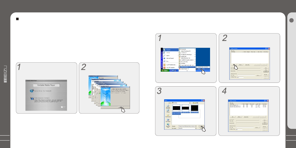 Т³гж 21, Converting video files | Meizu MZ-03 User Manual | Page 21 / 40