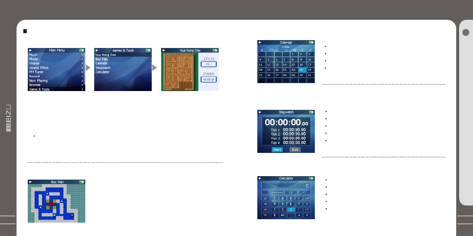 Т³гж 29, Games and tools | Meizu MZ-03 User Manual | Page 29 / 40