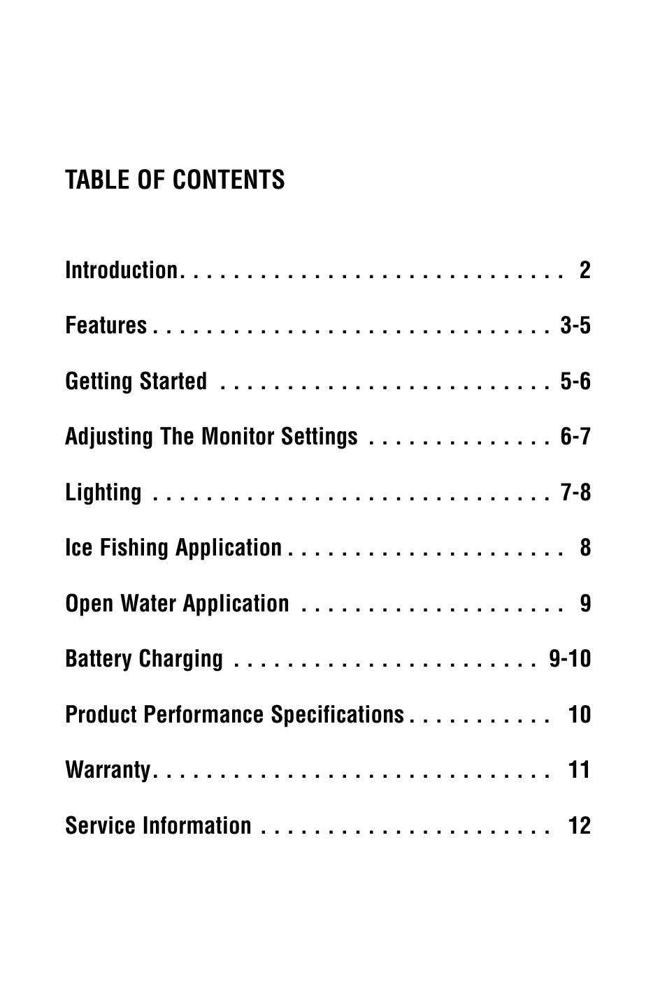 Marcum Technologies Underwater Viewing System VS820 User Manual | Page 3 / 16