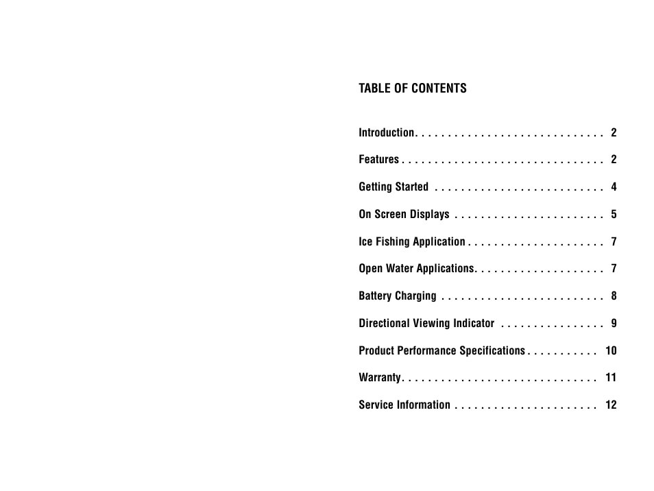 Marcum Technologies Underwater Viewing System VS560 User Manual | Page 2 / 9