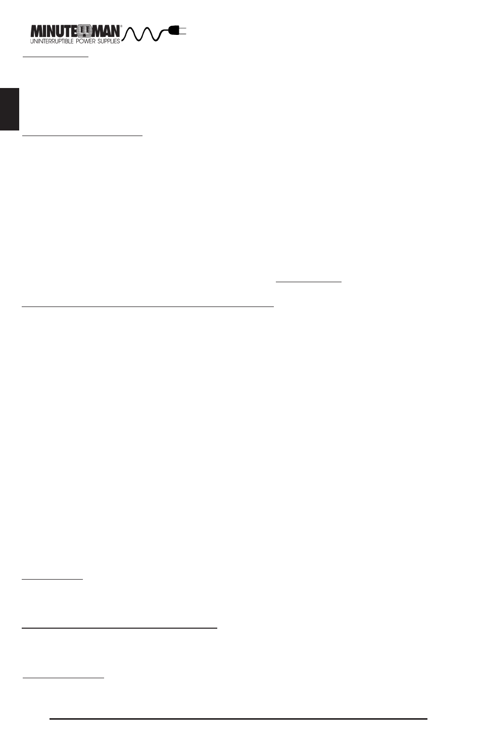 Minuteman UPS E700RM1U User Manual | Page 15 / 28