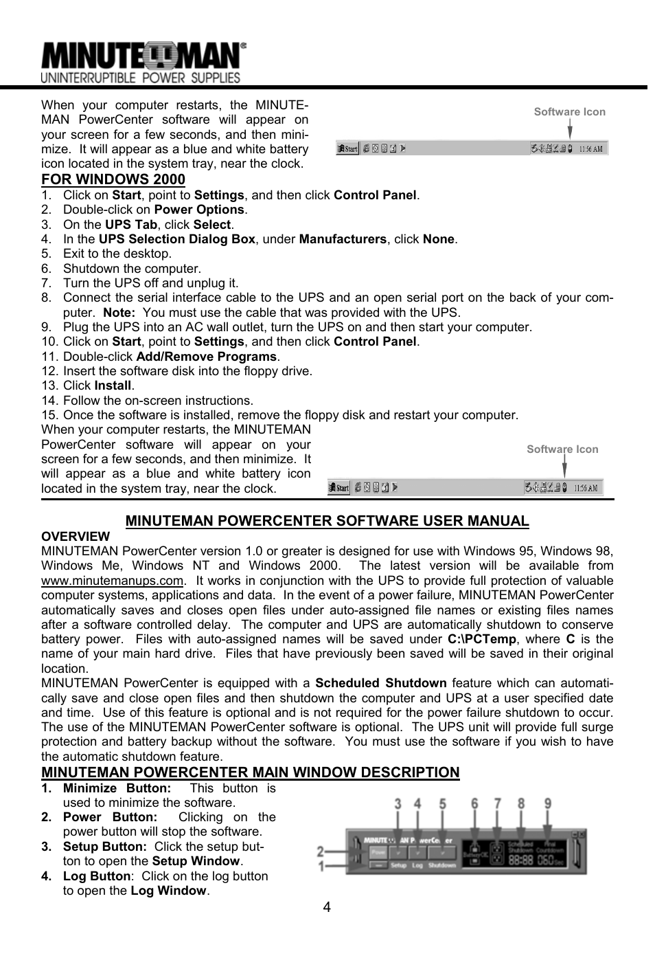 Minuteman UPS MN 325/MN 525 User Manual | Page 6 / 18