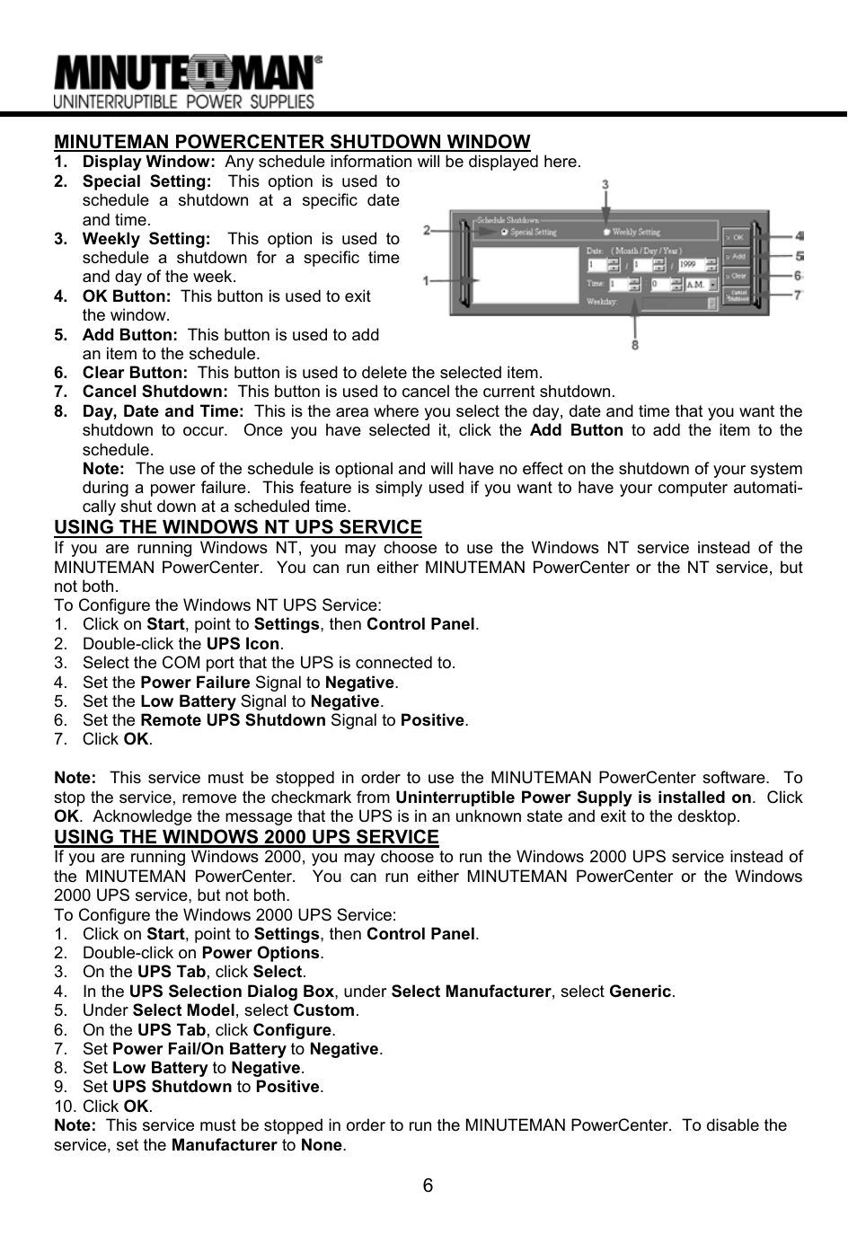 Minuteman UPS MN 325/MN 525 User Manual | Page 8 / 18