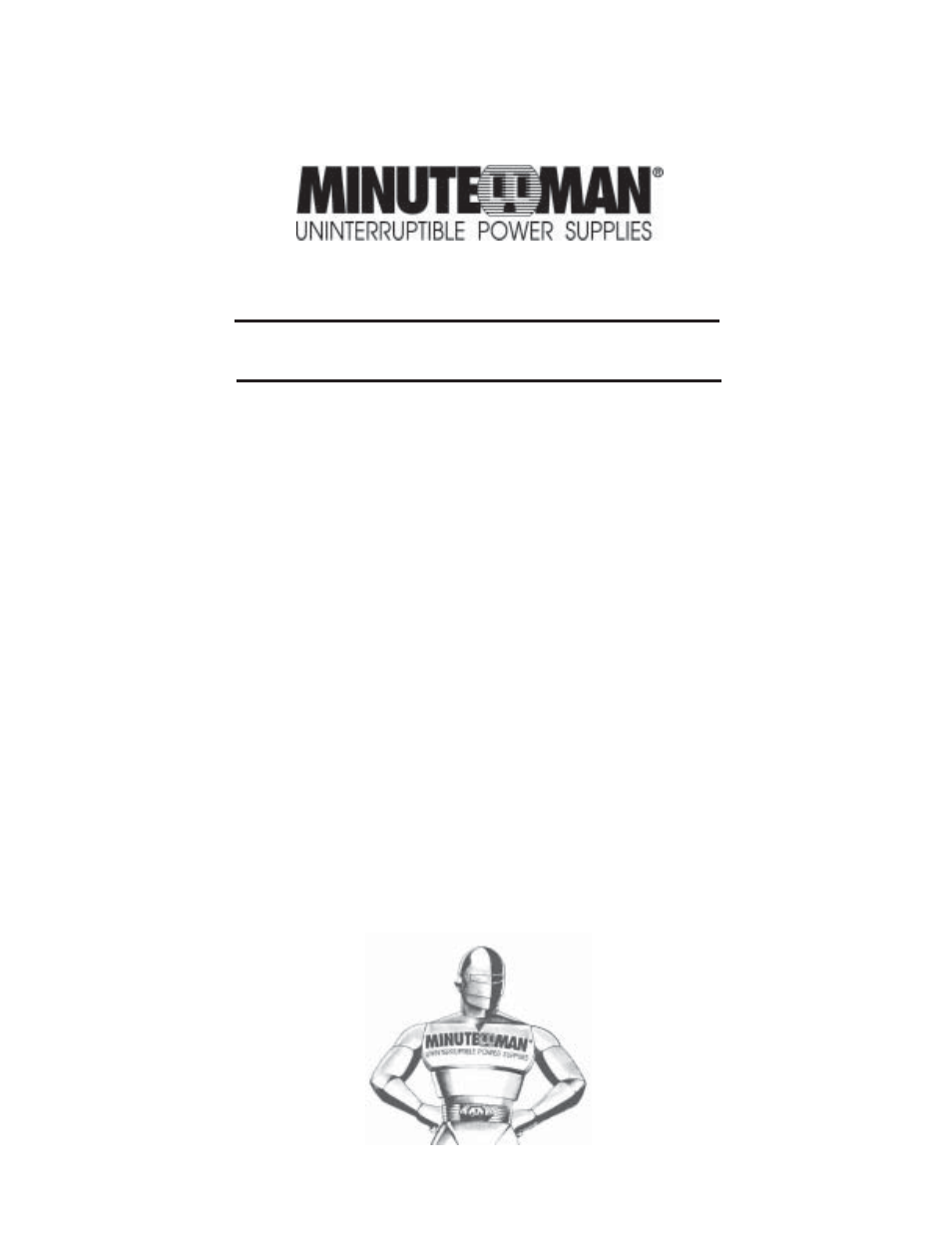 Minuteman UPS MCP 10001 User Manual | 20 pages