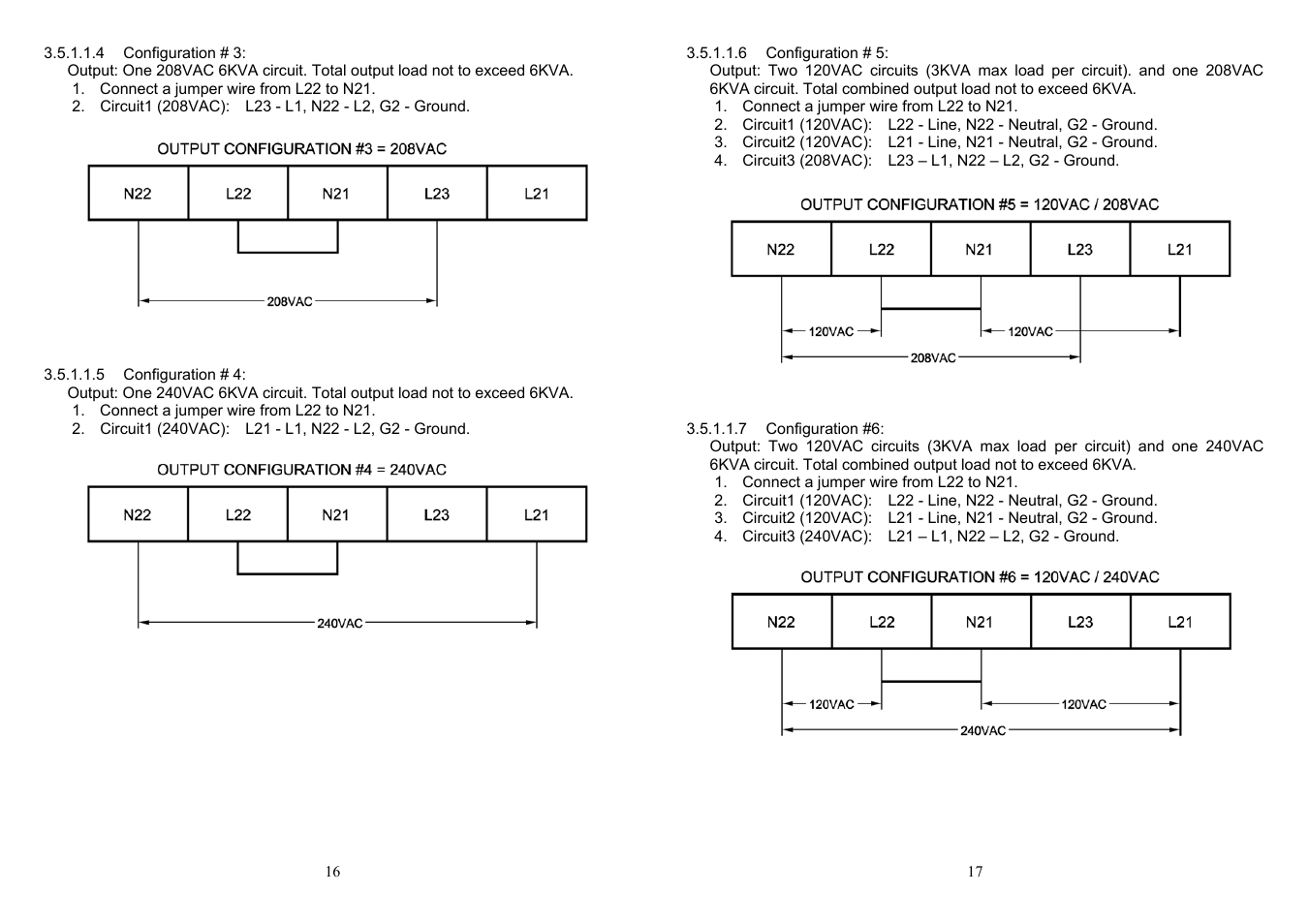 Minuteman UPS ED6000T User Manual | Page 10 / 23