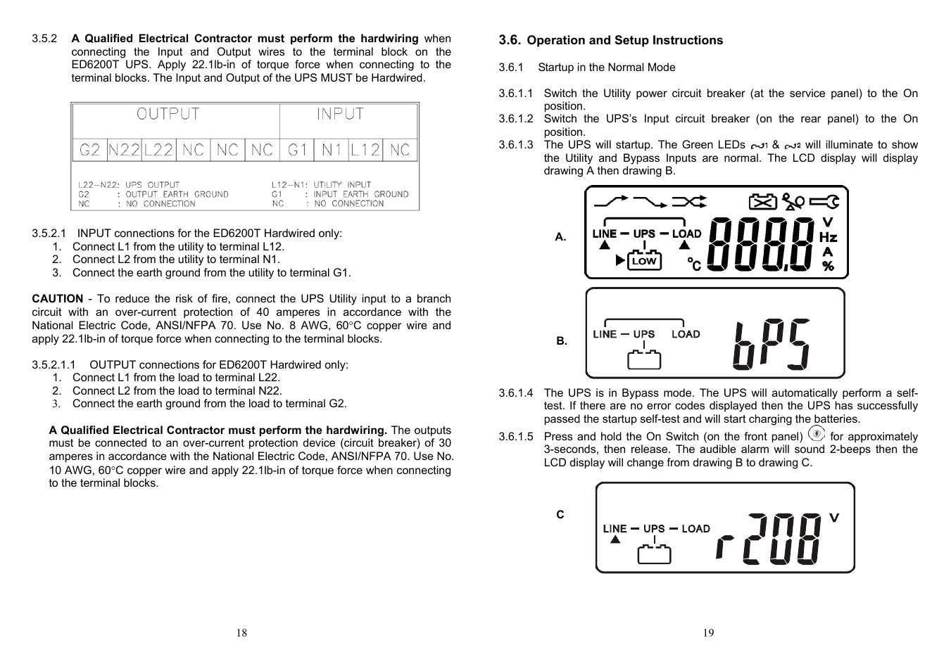 Minuteman UPS ED6000T User Manual | Page 11 / 23