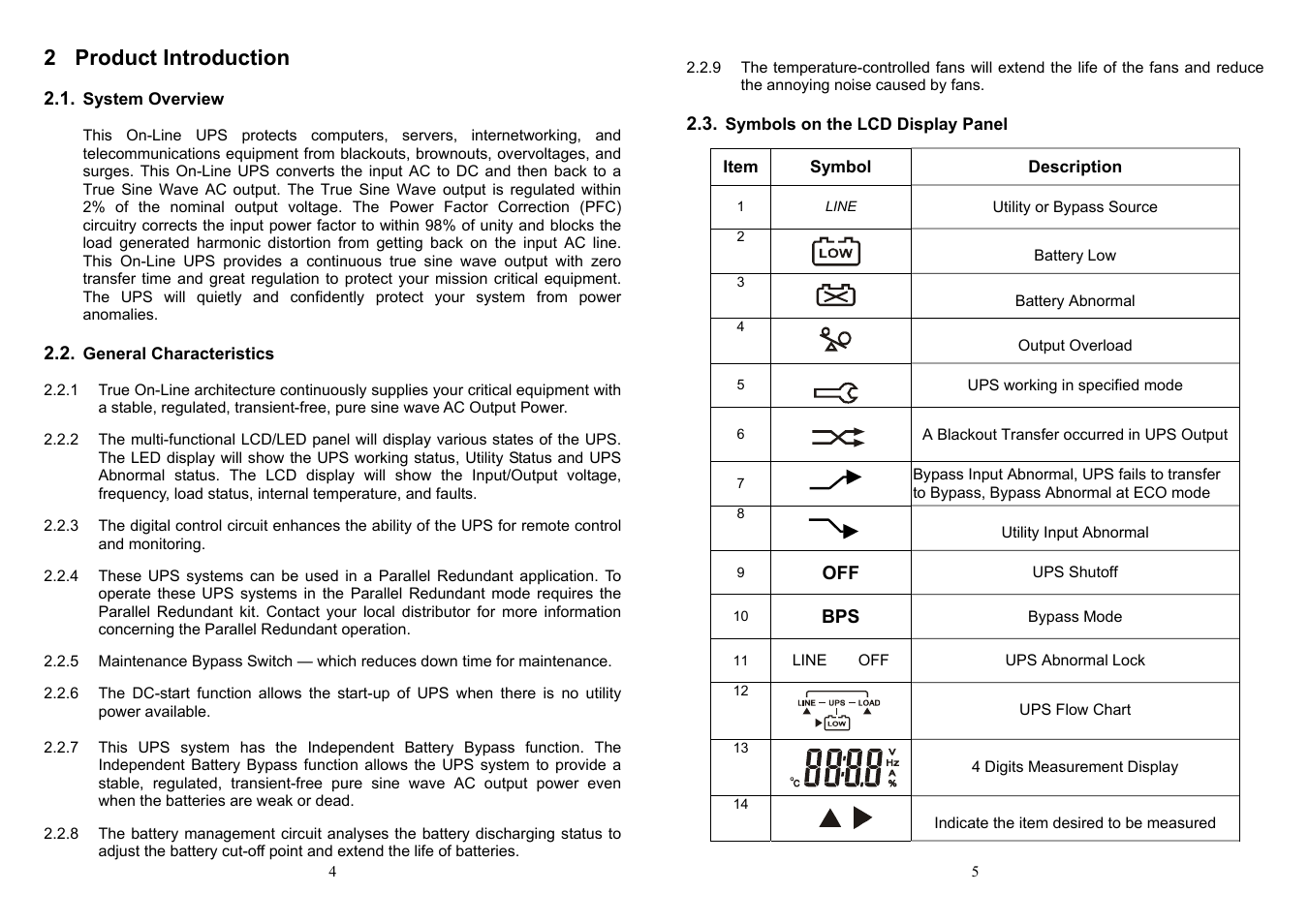 2 product introduction | Minuteman UPS ED6000T User Manual | Page 4 / 23