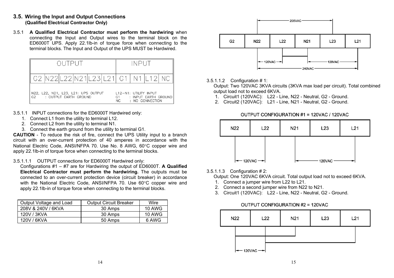 Minuteman UPS ED6000T User Manual | Page 9 / 23