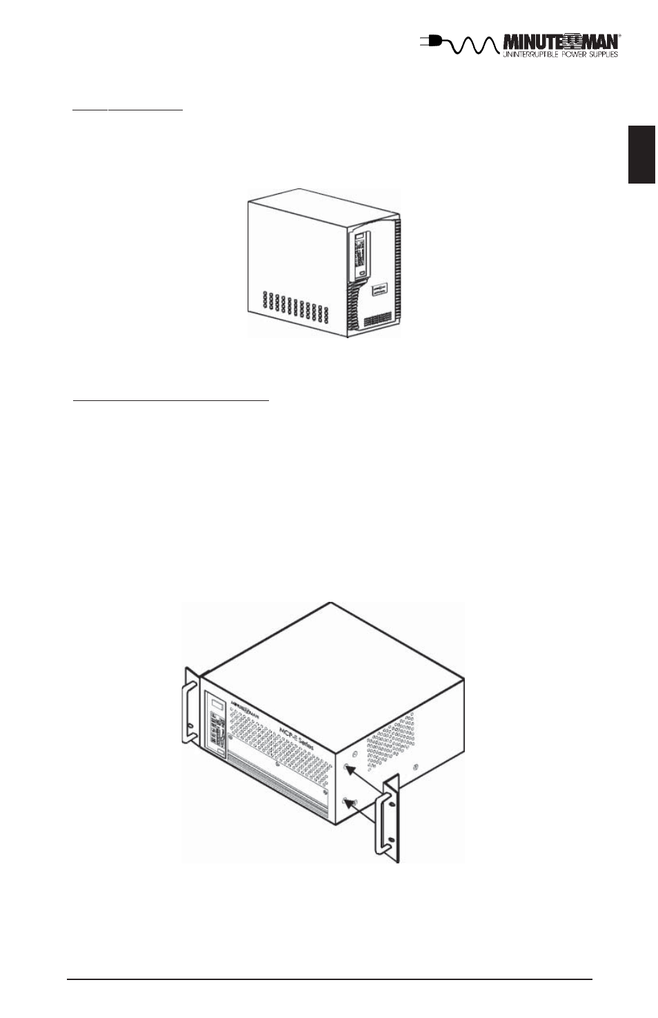 English | Minuteman UPS MCP-E User Manual | Page 12 / 32