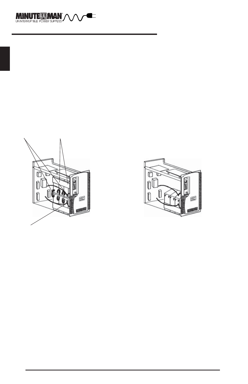 Battery replacement procedure for tower model, English | Minuteman UPS MCP-E User Manual | Page 23 / 32