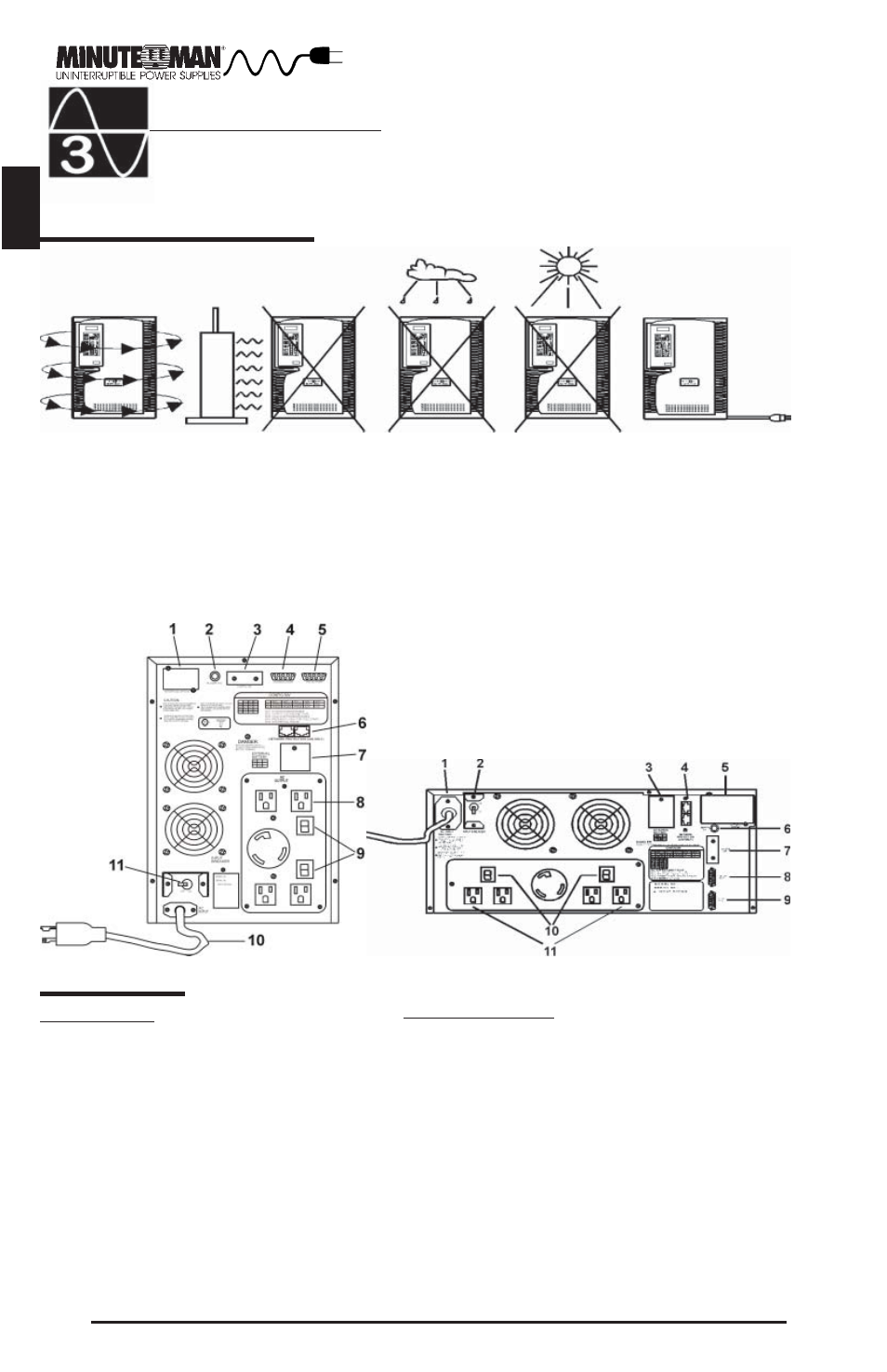 Installation | Minuteman UPS MCP-E User Manual | Page 7 / 32