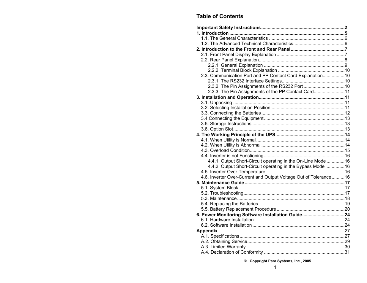 Minuteman UPS CPE 2000 User Manual | Page 2 / 17