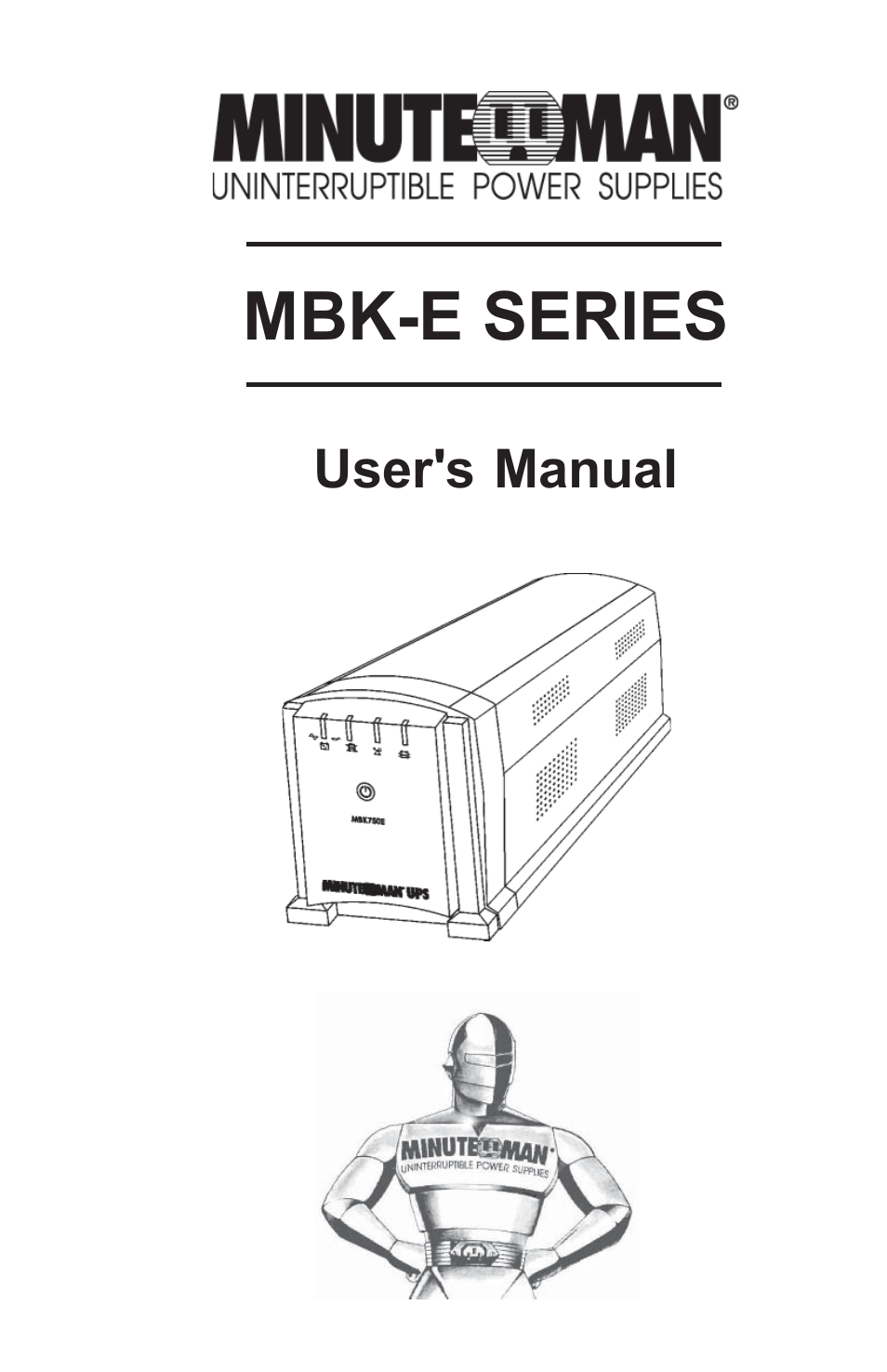 Minuteman UPS MBK-E SERIES User Manual | 25 pages