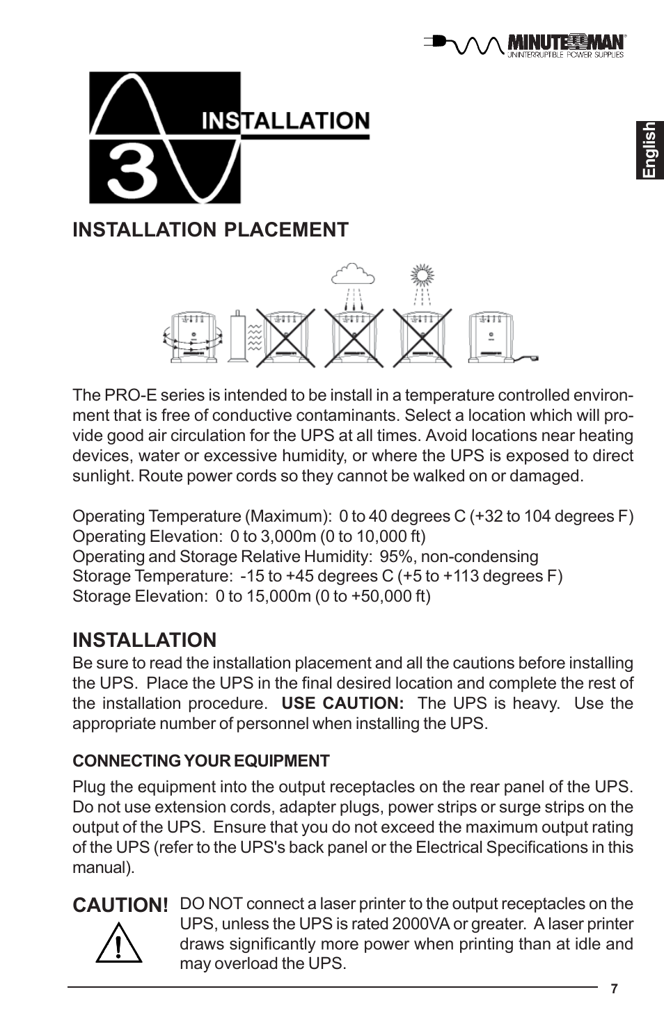 Minuteman UPS PRO-E User Manual | Page 8 / 24