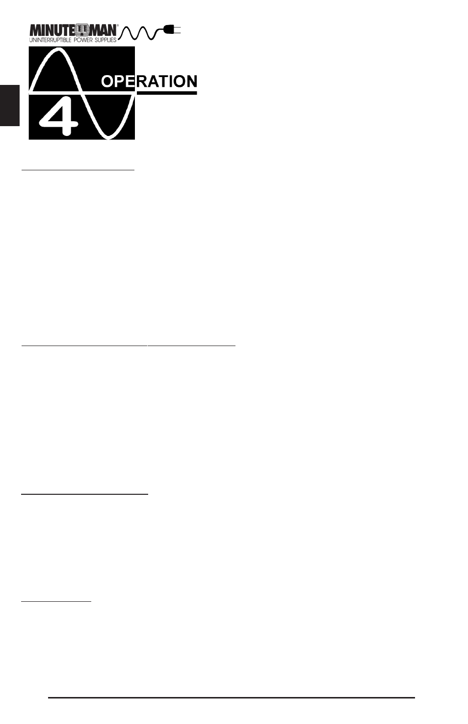 Minuteman UPS Endeavor User Manual | Page 15 / 26