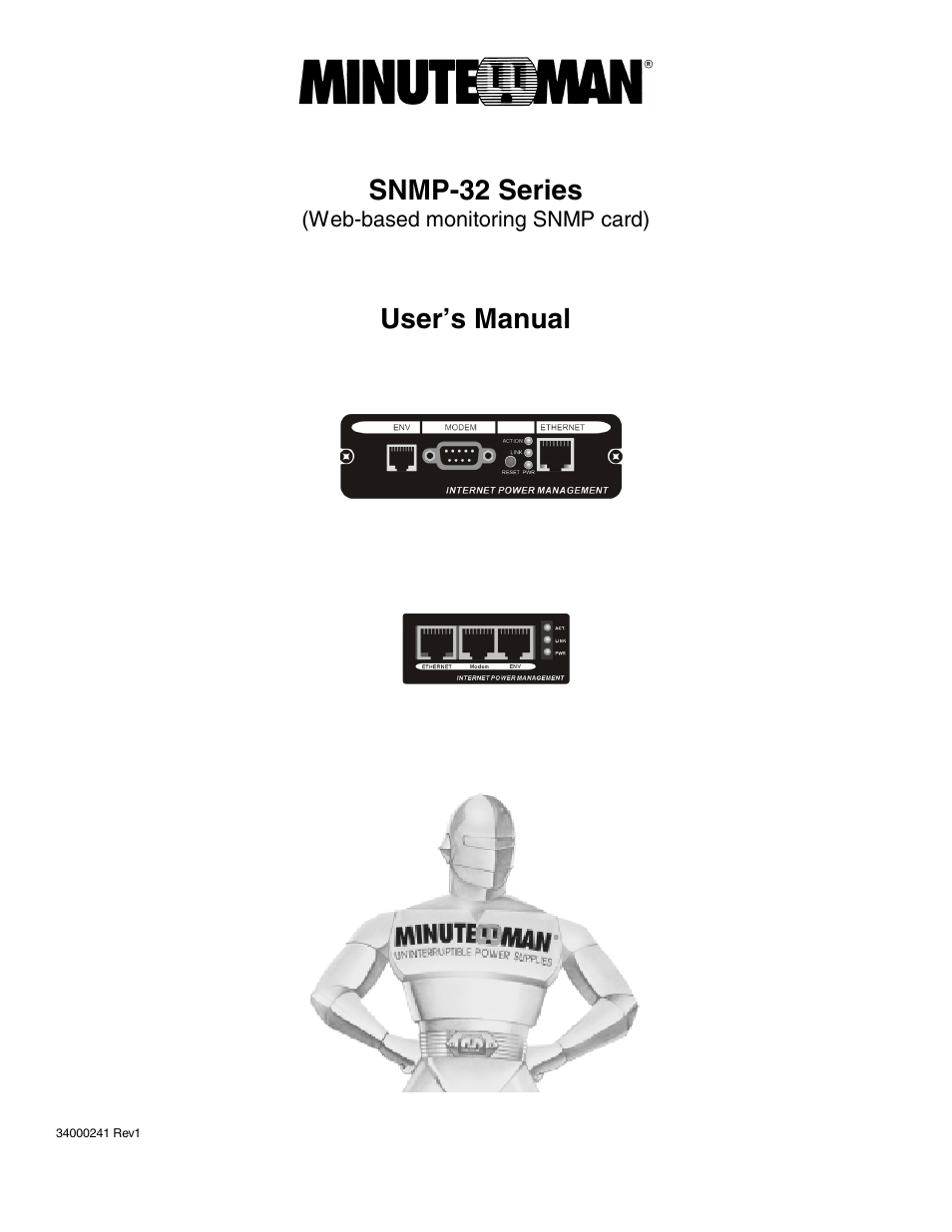 Minuteman UPS SNMP-32 Series User Manual | 40 pages