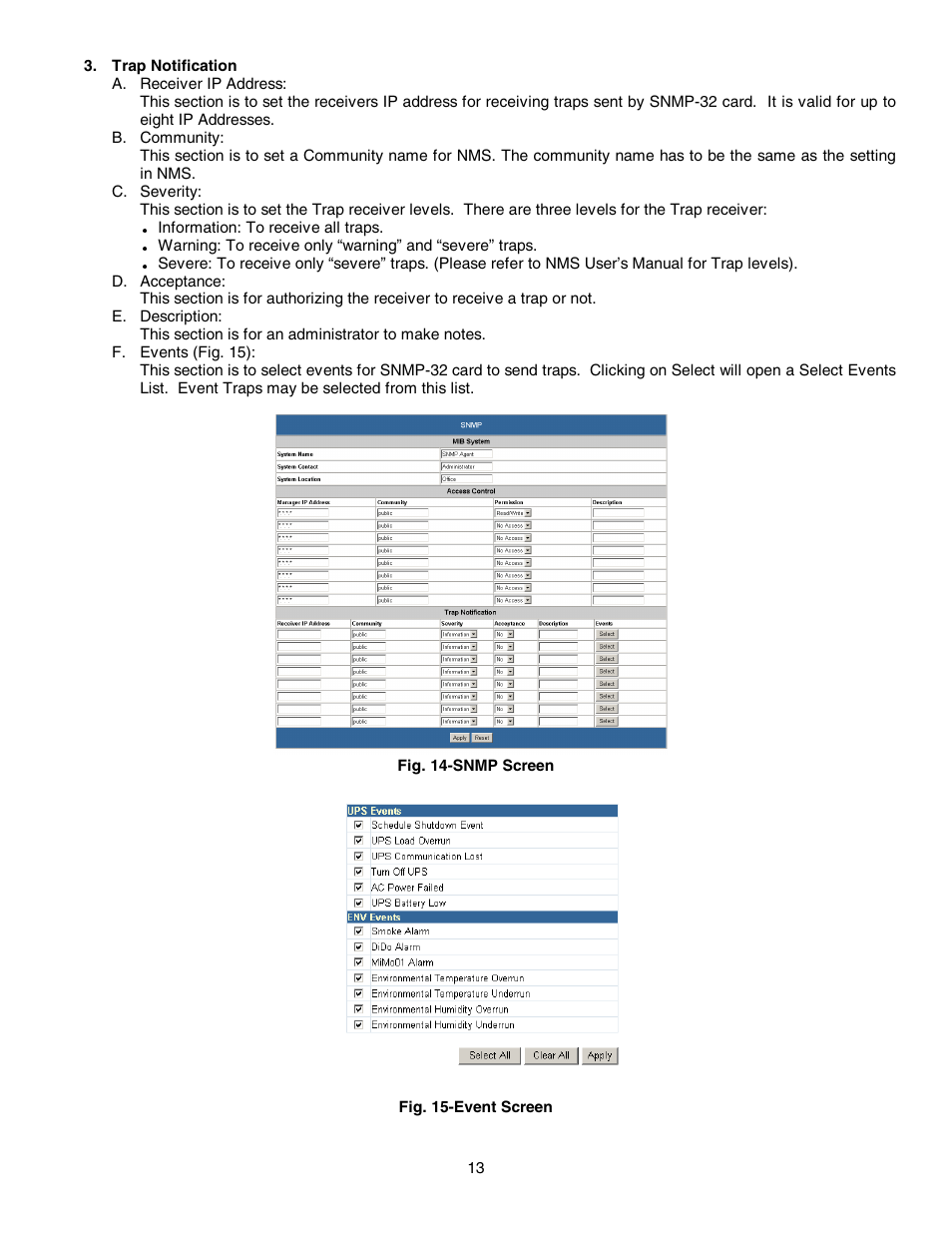 Minuteman UPS SNMP-32 Series User Manual | Page 13 / 40