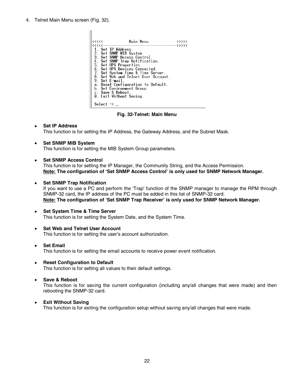 Minuteman UPS SNMP-32 Series User Manual | Page 22 / 40