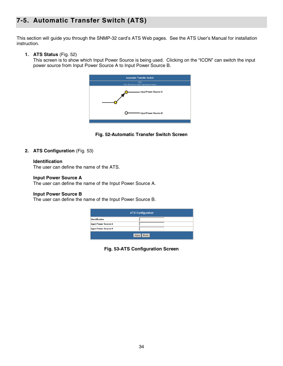 5. automatic transfer switch (ats) | Minuteman UPS SNMP-32 Series User Manual | Page 34 / 40