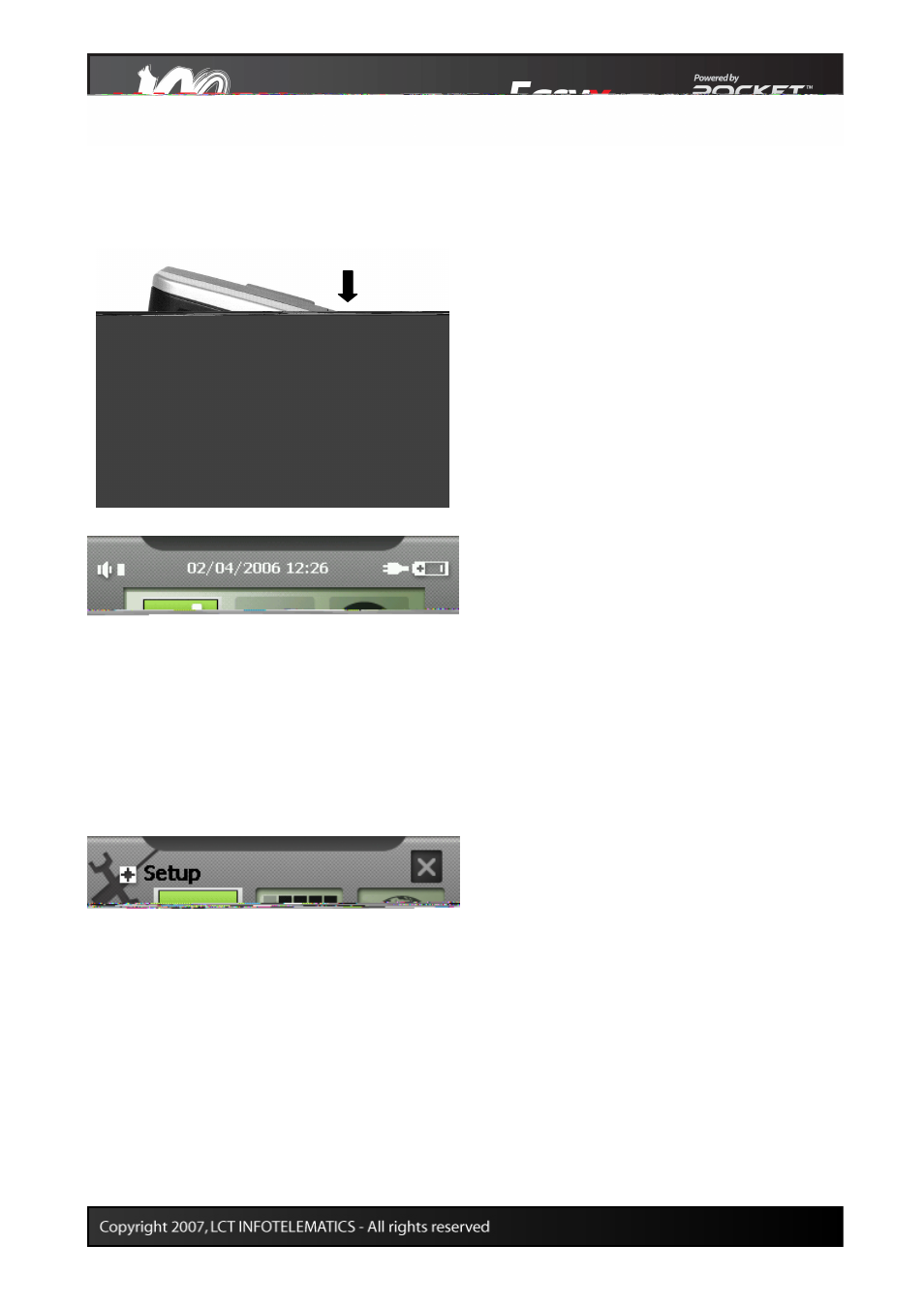 Getting started | Macrom Portable GPS Navigator User Manual | Page 8 / 16