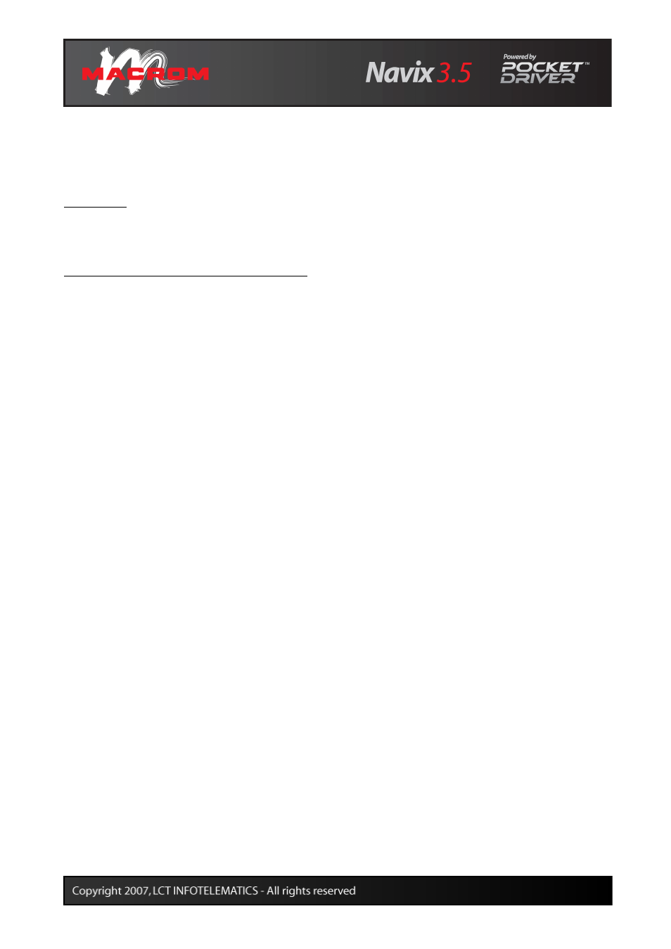 Macrom 3.5 User Manual | Page 19 / 19