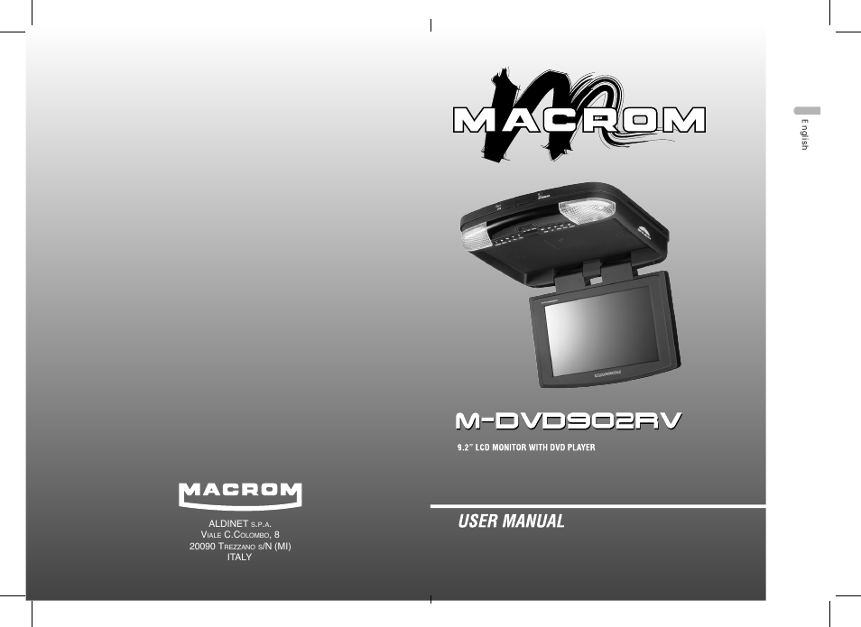 Macrom M-DVD902RV User Manual | 30 pages